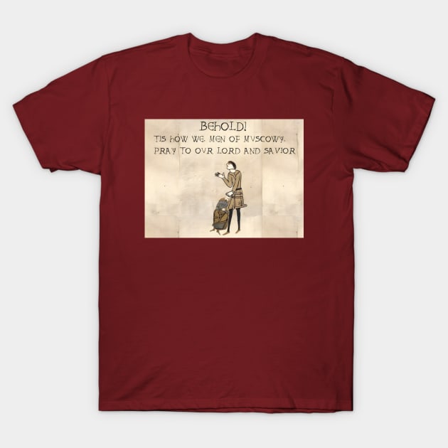 Funny Medieval, Funny Behold The Field, Zero Fucks meme, Humor Dank Meme T-Shirt by Ksarter